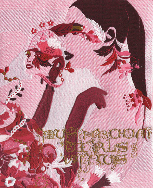 Mushroom Girls Virus Book Embroidered Cover
