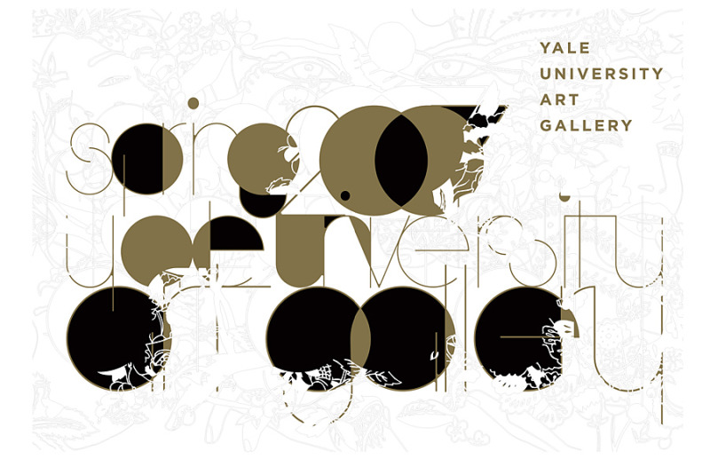 Yale University Art Gallery Calendar Illustration  Type